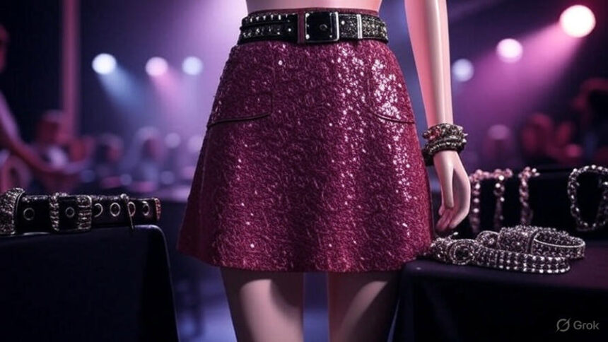 women's dark pink rockstar skirt​